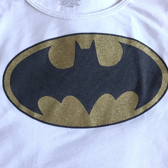 LADIES M - Batman Logo Glitter Sleeveless Tank Top - Picture 1 of 8